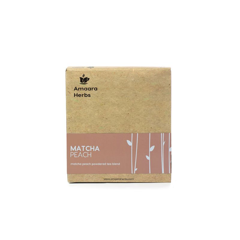 Amaara Herbs Matcha Peach Powdered Tea Blend