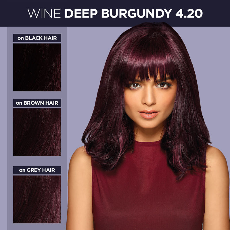 Bblunt Salon Secret High Shine Creme Hair Colour Wine Deep Burgundy 4 20