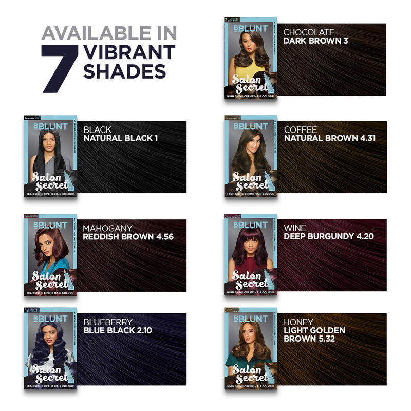Bblunt Mini Salon Secret High Shine Creme Hair Colour Review Nykaa Light blonde hair color chart. shine creme hair colour