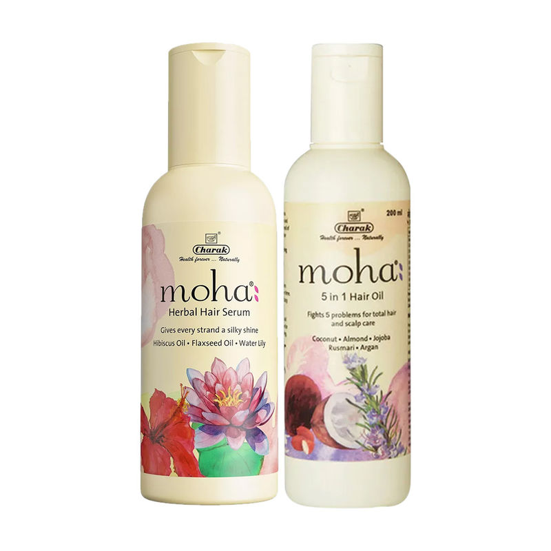 Buy Moha Herbal Hair Serum with Hibiscus  Flaxseed Oil  Vanity Wagon