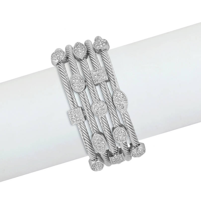 Buy Bansri Cleopatra Silver Cuff Online