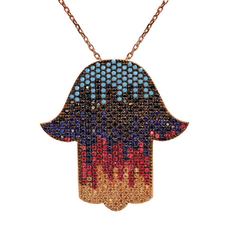 Buy Bansri Hamsa Sterling Silver Necklace Online
