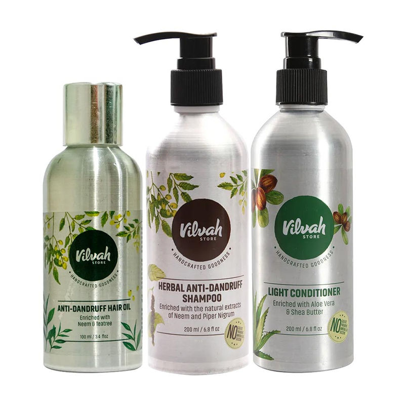 Vilvah Anti Dandruff Hair Care Kit