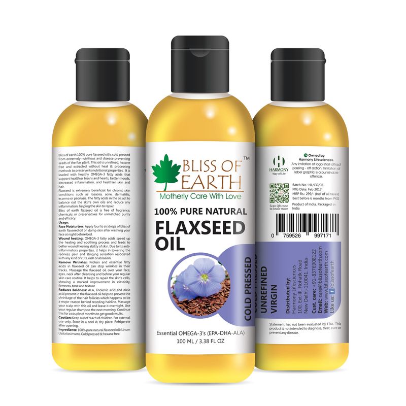 Bliss Of Earth Flaxseed Oil Buy Bliss Of Earth Flaxseed Oil Online at