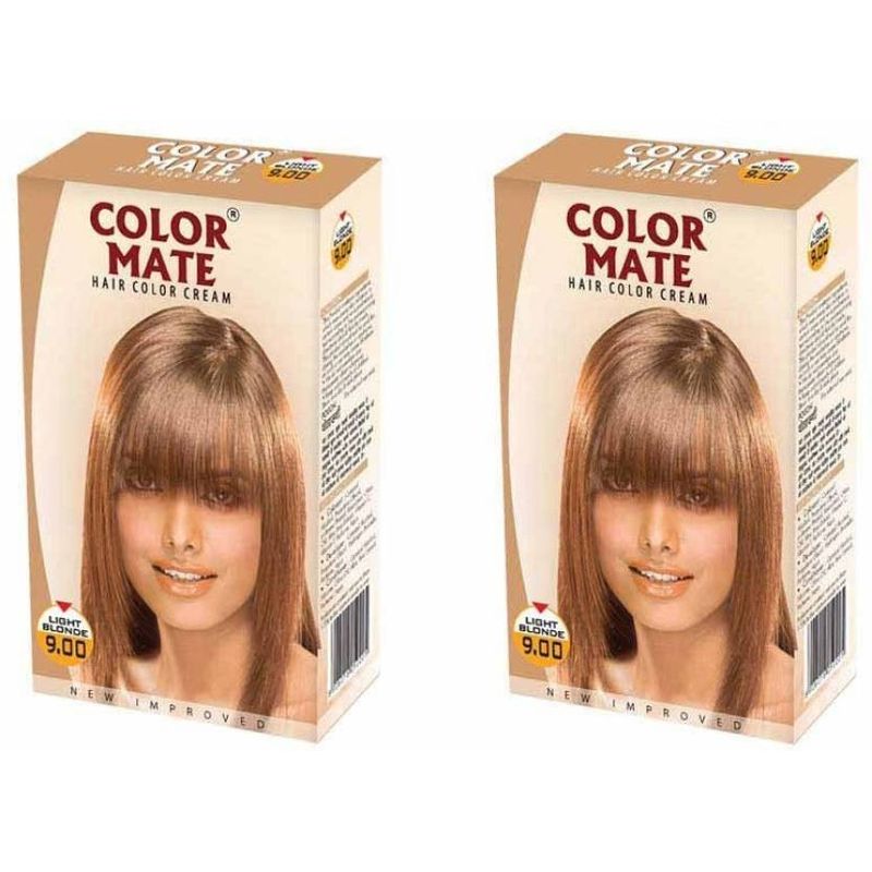 Buy Color Mate Hair Color Cream - Light Blonde (Pack of 2) Online at  desertcartBelize