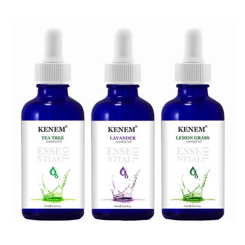 Kenem Essential Oil each Tea Tree Lemon Grass Lavander (Pack of 3)