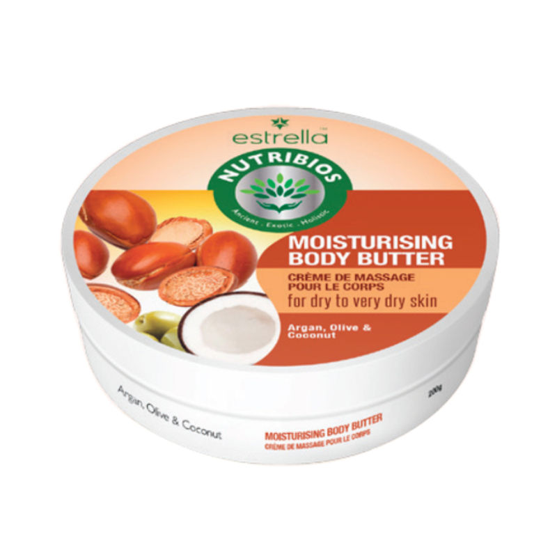 Estrella Nutribios Moisturising Body Butter Cream Argan, Olive & Coconut Oil