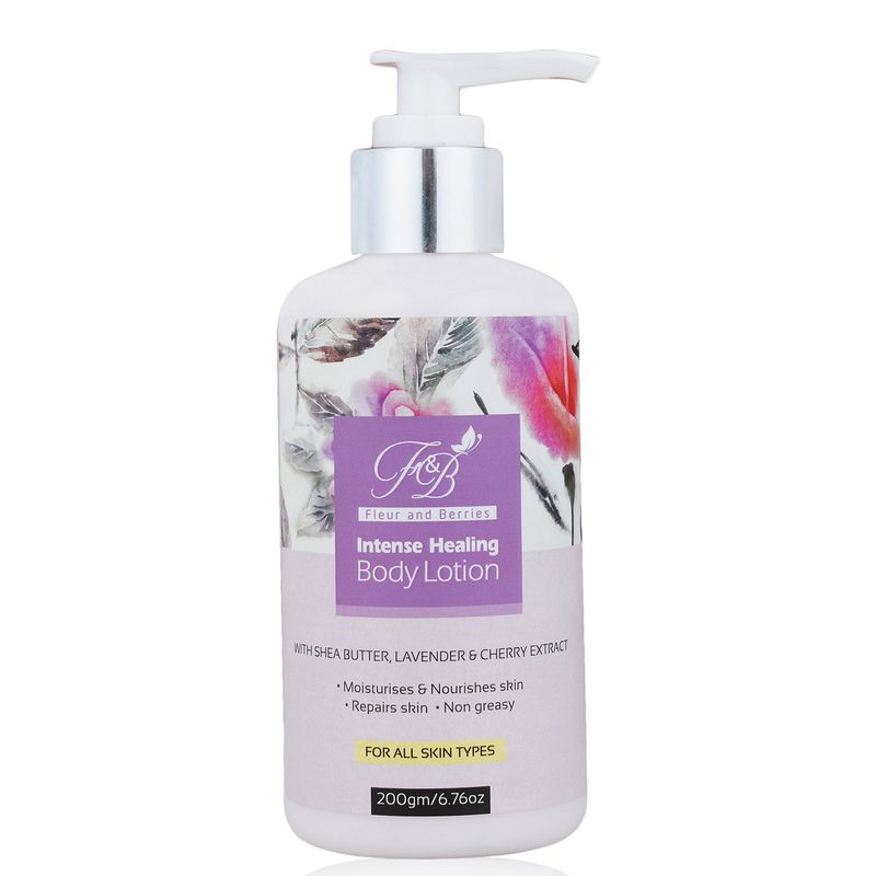 Fleur and Berries Intense Healing Body Lotion (Lavender and Cherry Extract)