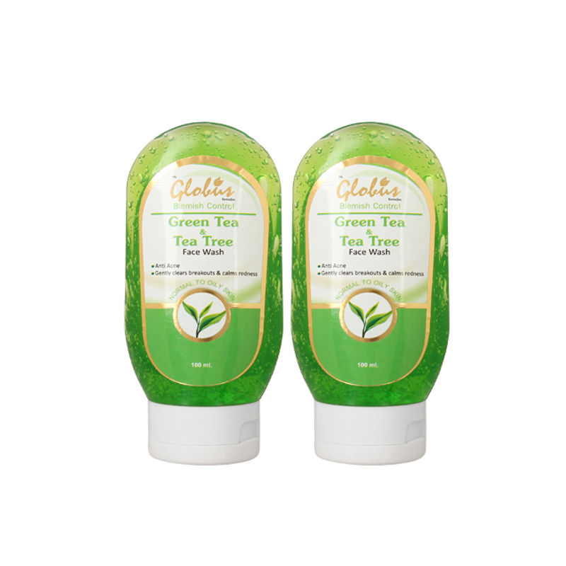 Globus Remedies Green Tea & Tea Tree Face Wash (Pack Of 2)