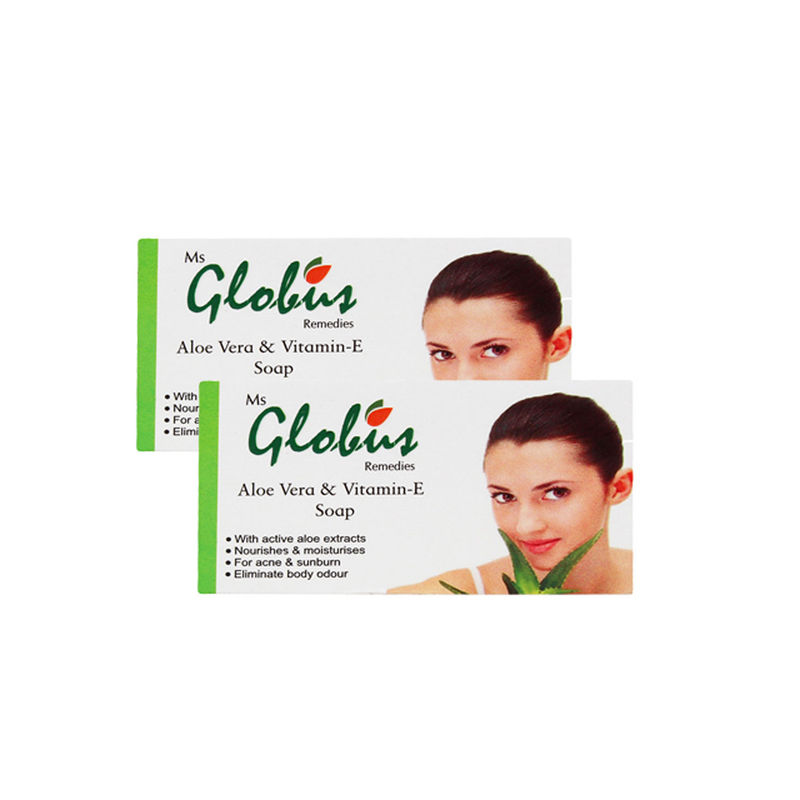 Globus Remedies Aloe Vera & Vitamine-E Soap (Pack Of 2)
