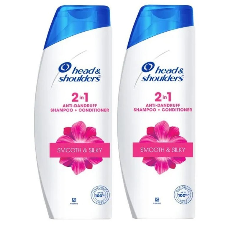 Buy Head & Shoulders Smooth & Silky Shampoo + Conditioner (Pack Of 2