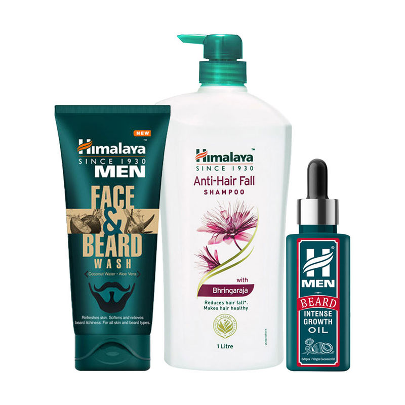Himalaya Men Complete Kit Face Wash Shampoo Beard Oil Buy Himalaya Men Complete Kit Face Wash Shampoo Beard Oil Online At Best Price In India Nykaa