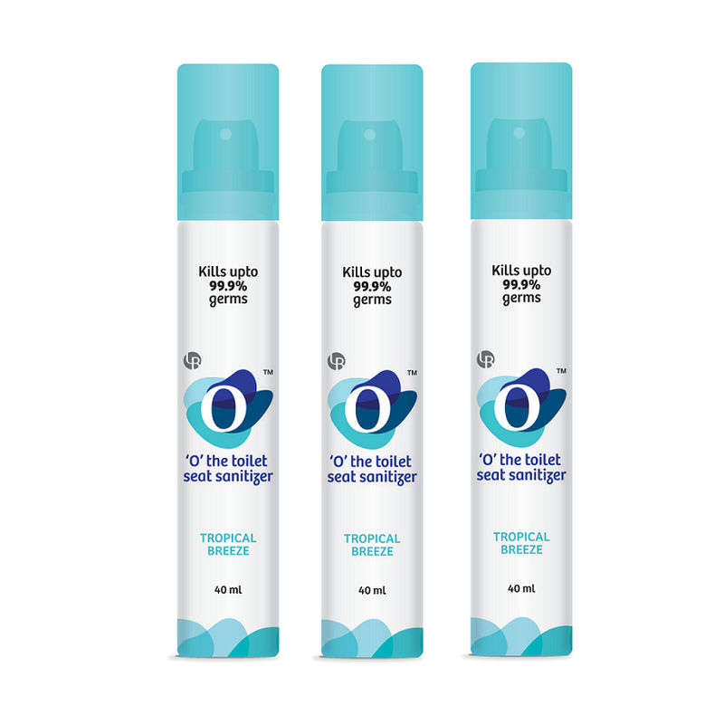 O The Toilet Seat Sanitizer - Tropical Breeze (Pack Of 3)