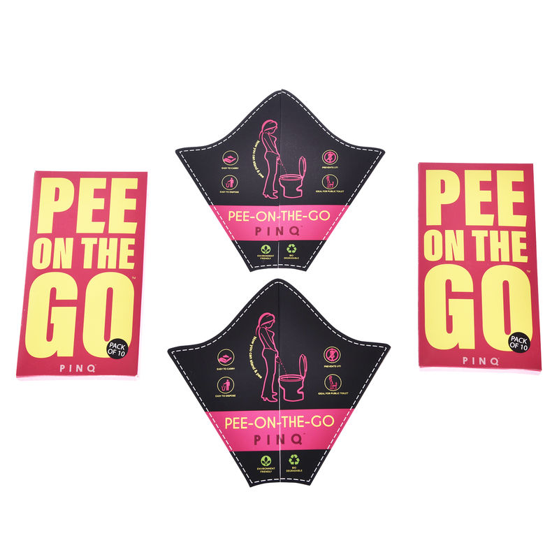 PINQ Pee-On-The- Go-Combo of 3 (30 Pcs)- Bio Degradable & Eco Friendly Urination Funnels