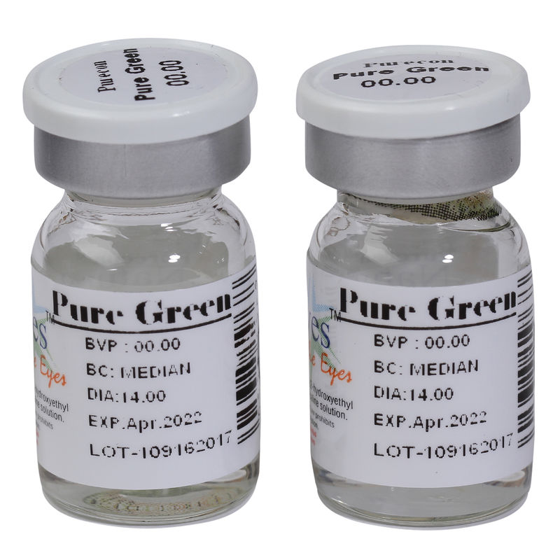 Purecon Natural Eyes Pure Green Quarterly Disposable Contact Lenses