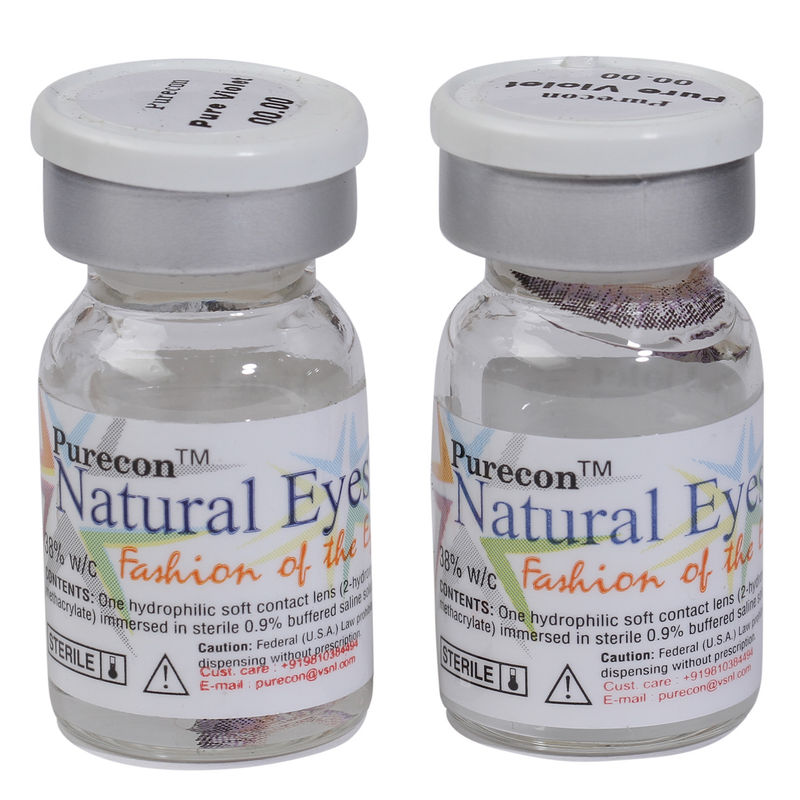 Purecon Natural Eyes Pure Violet Quarterly Disposable Contact Lenses