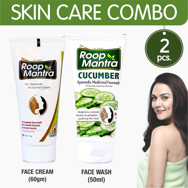 Roop Mantra Skin Care Combo (Face Cream 60gm + Cucumber Face Wash 50ml)