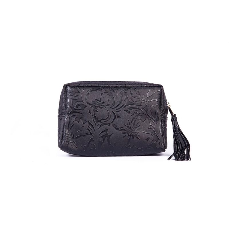 Rysha Black PU Material Utility Pouch
