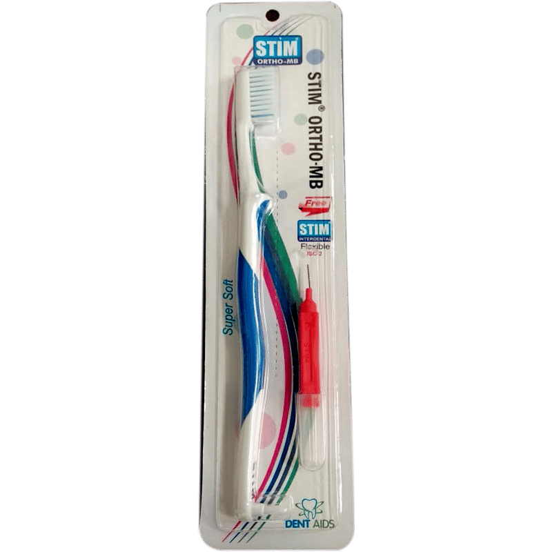 STIM Ortho MB Orthodontic Toothbrush Free Stim Proxa Brush