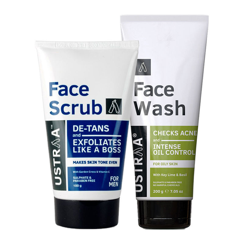 Ustraa Face Wash Oily Skin & De Tan Scrub Buy Ustraa Face Wash Oily