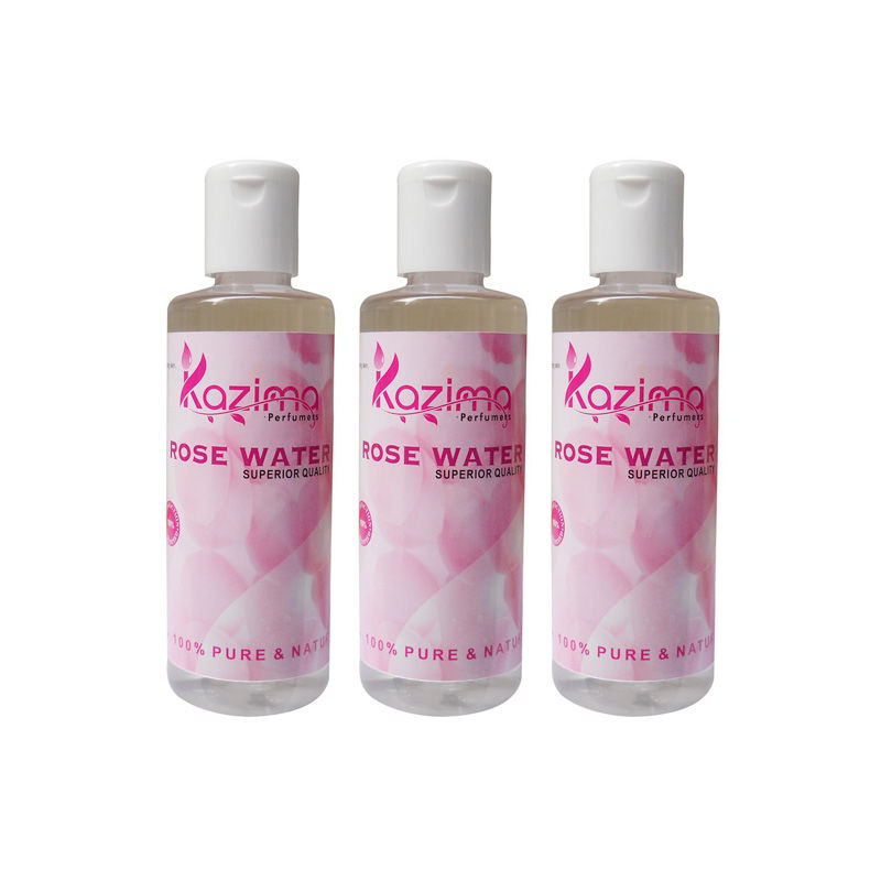 Kazima 100% Pure & Natural Rose Water (Pack Of 3)
