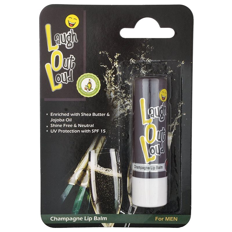 Laugh Out Loud Champagne Lip Balm For Men