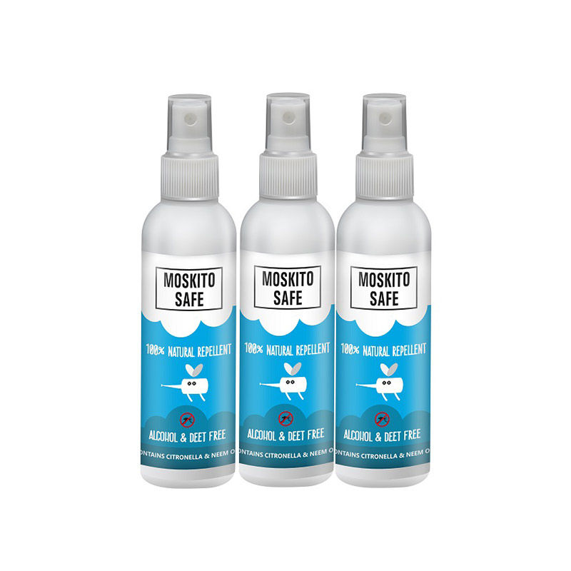 Moskito Safe 100% Natural Mosquito Repellent (Pack of 3)