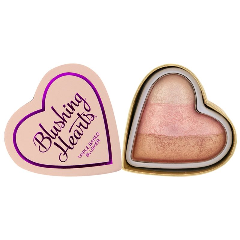 Makeup Revolution Blushing Heart Triple Baked Blusher   Iced Hearts