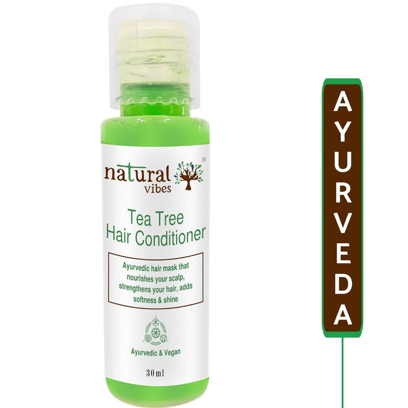 Natural Vibes Ayurvedic Tea Tree Hair Conditioner Review Nykaa
