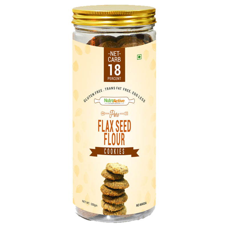 NutroActive Pure Flax Seed Flour Cookies Low