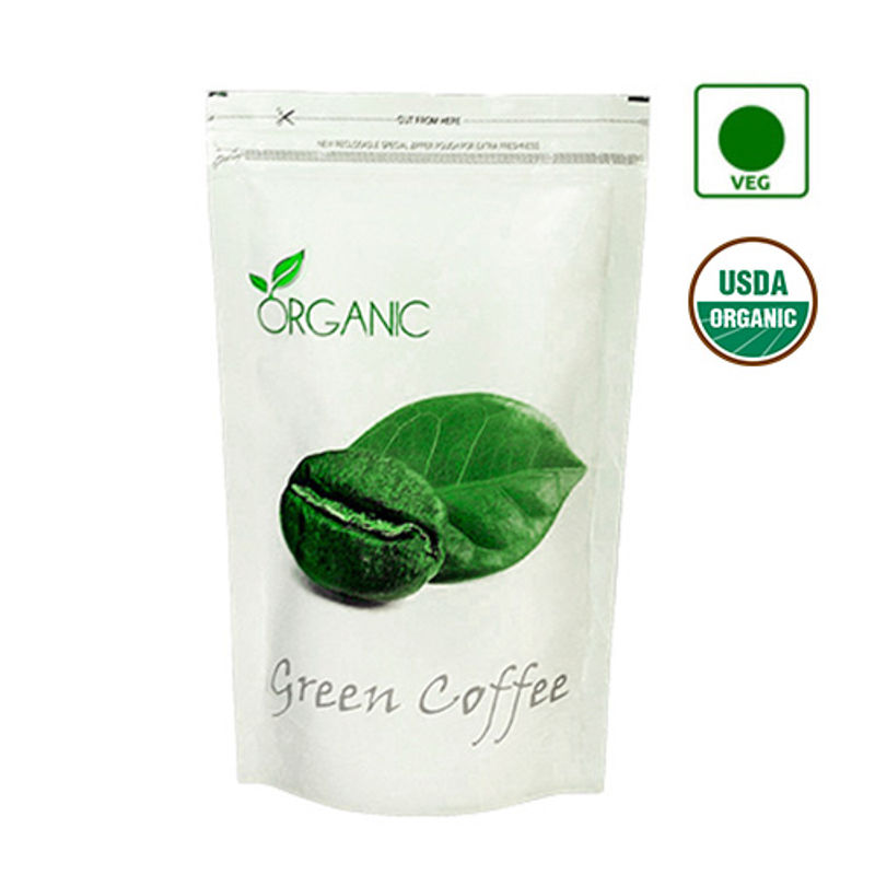 NutraVigour Organic Green Coffee Beans (Decaffeinated & Unroasted)