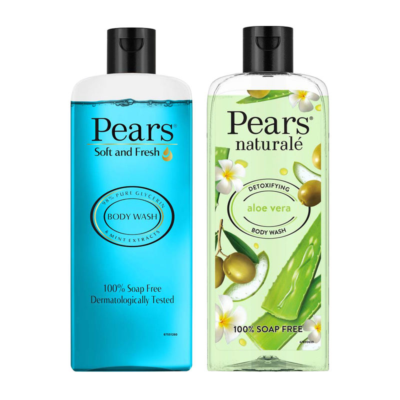 Pears Soft & Fresh And Naturale Detoxifying Aloevera Body Wash Combo