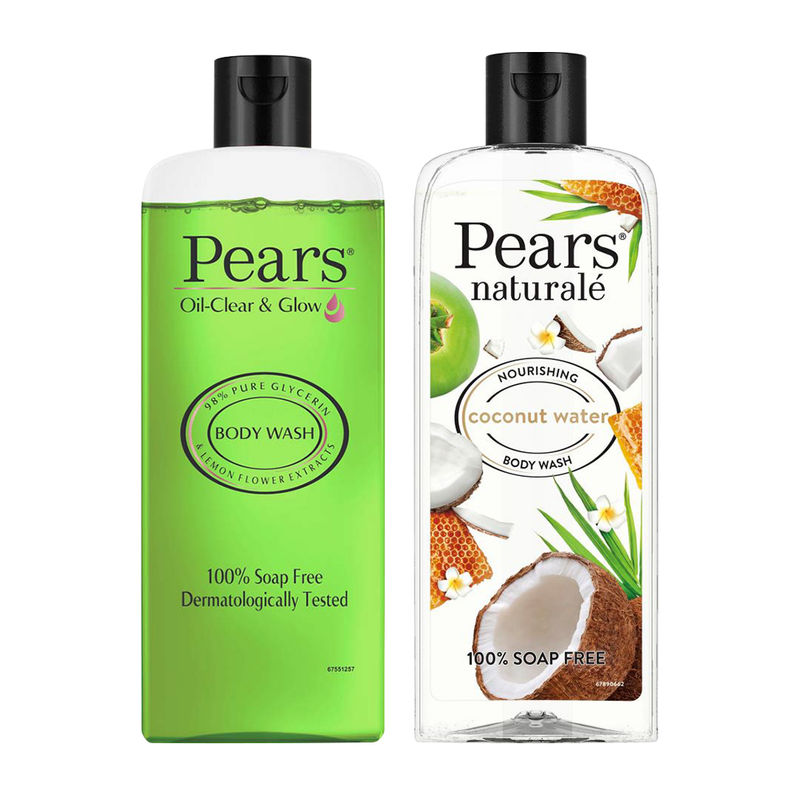 Pears Oil Clear & Glow And Naturale Nourishing Coconut Water Body Wash