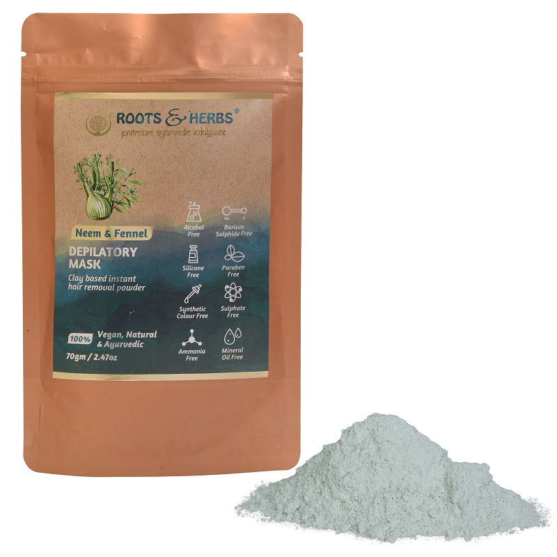 Roots Herbs Neem Fennel With Hair Removal Ubtan At Nykaa Com