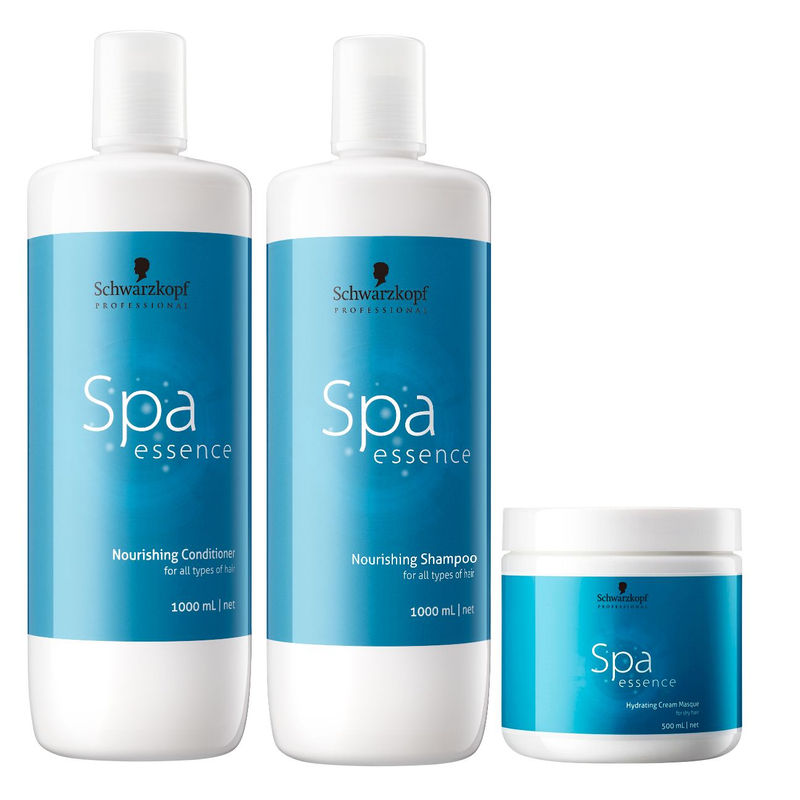 Schwarzkopf Spa Essence Nourishing Shampoo 1000ml / Conditioner 1000ml /  Masque 500ml / Serum 8x10ml | Shopee Singapore