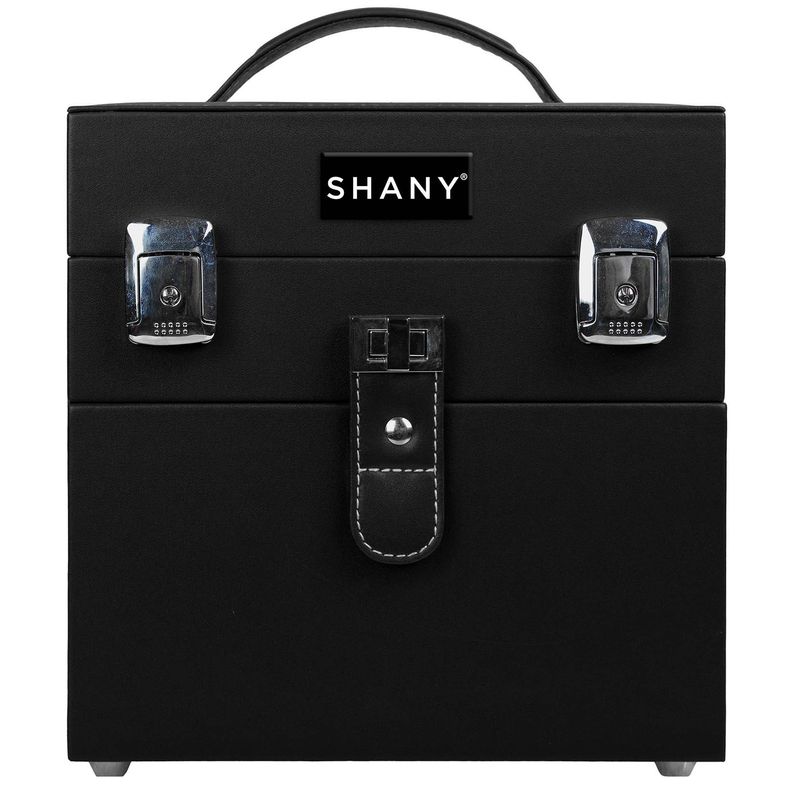 Shany Color Matters - Nail Accessories Organizer And Makeup Train Case - Black