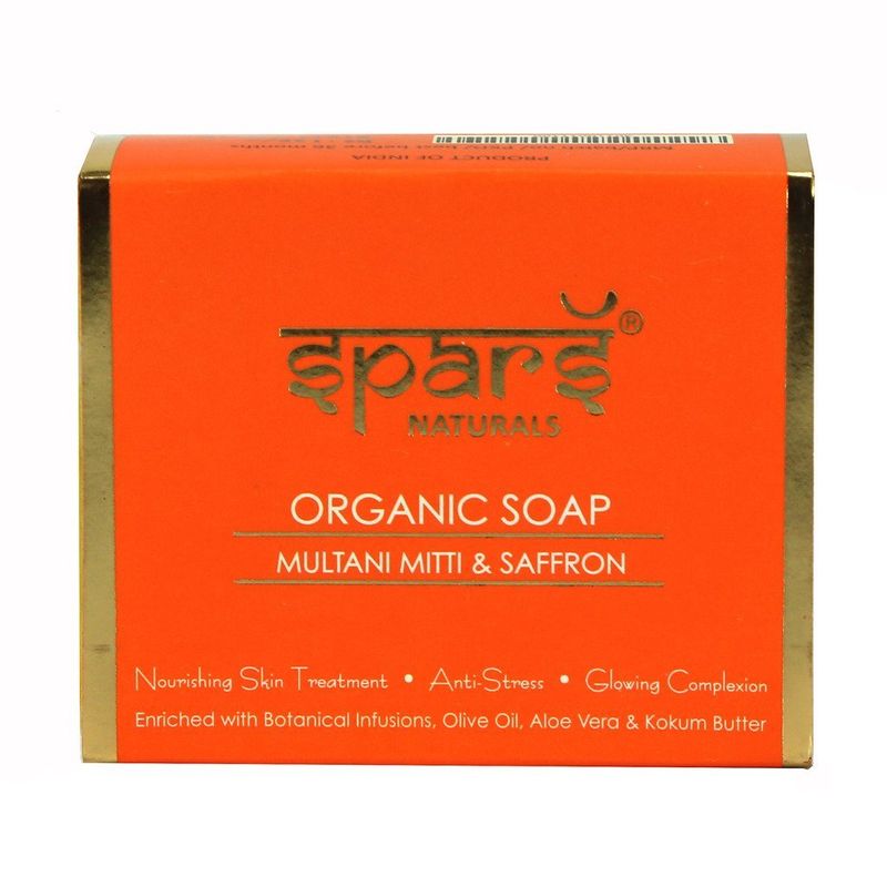 Spars Naturals Organic Soap With Multani Mitti & Saffron