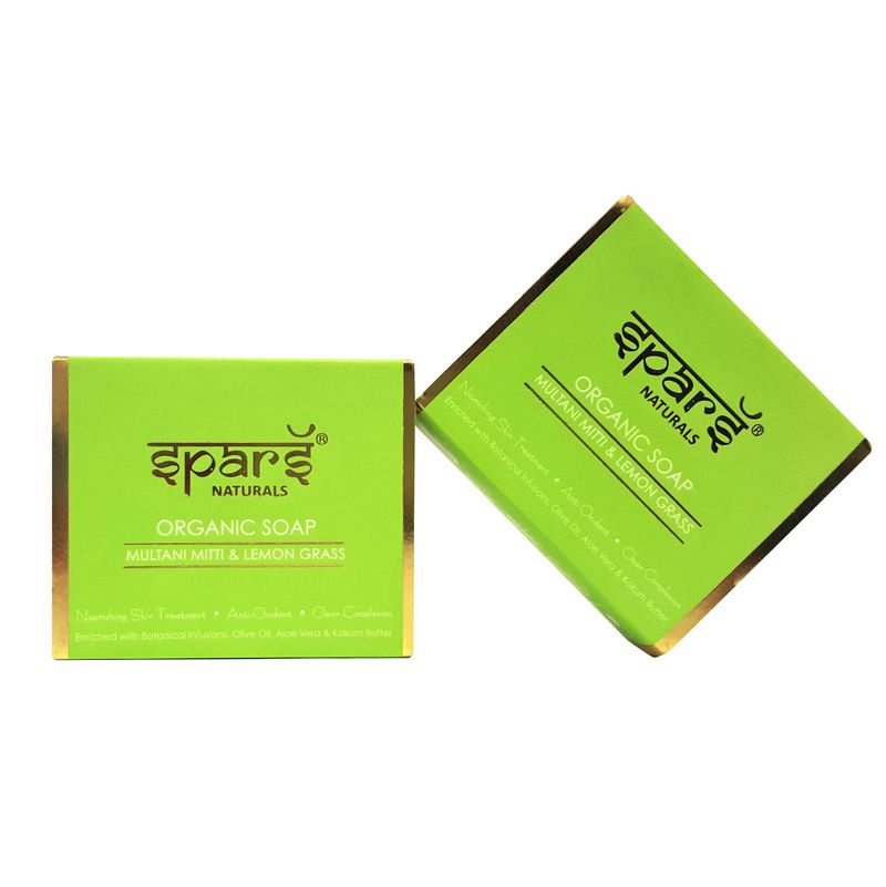 Spars Naturals Organic Soap With Multani Mitti & Lemon Grass