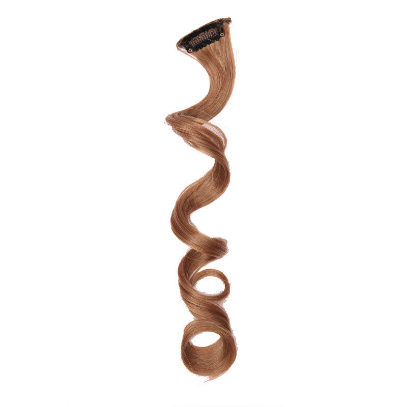 Streak Street Clip-On Curly Hair Extension - Traditional Brown