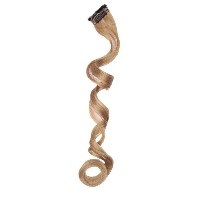 Streak Street Clip-On Curly Hair Extension - Wood Brown
