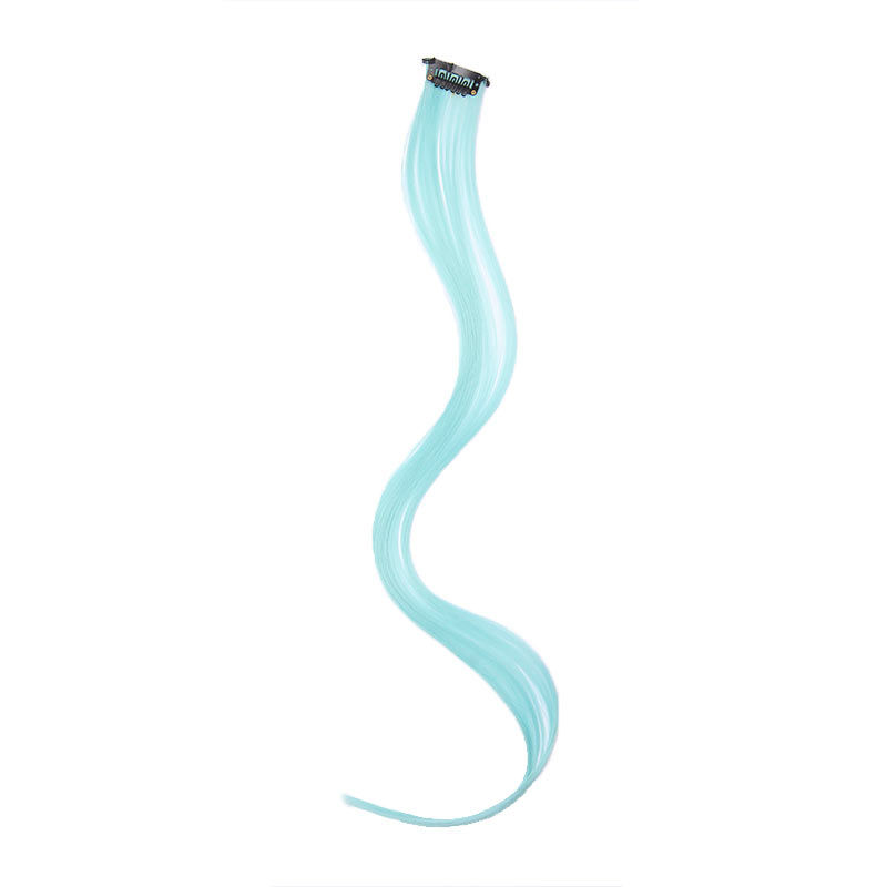 Streak Street Clip-On Straight Hair Extension - Tibetan Turquoise