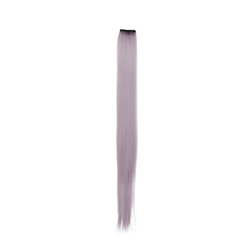 Streak Street Clip-On Straight Hair Extension - Rich Lavender