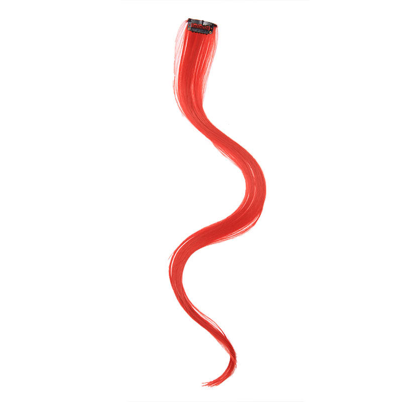 Streak Street Clip-On Straight Hair Extension - Scarlet Red