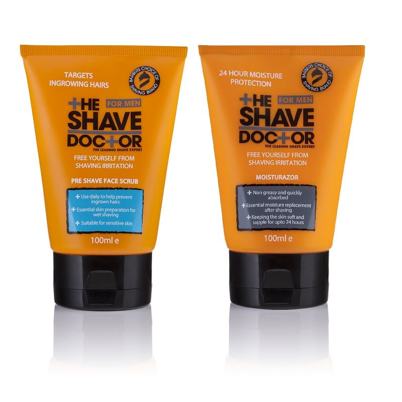 The Shave Doctor Face Wash Scrub + Moisturazor