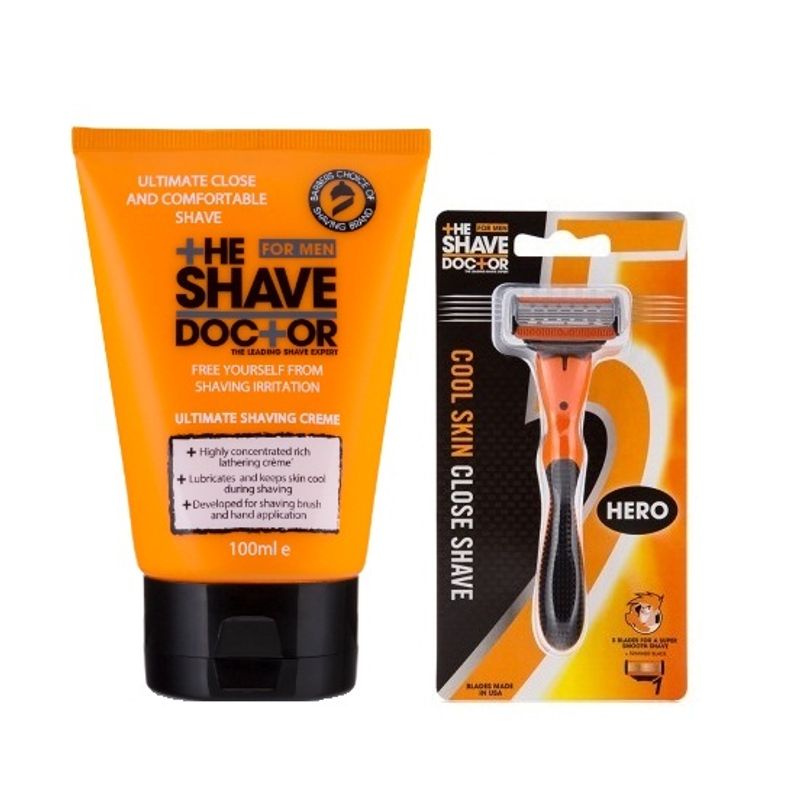 The Shave Doctor Shave Creme + Hero Razor