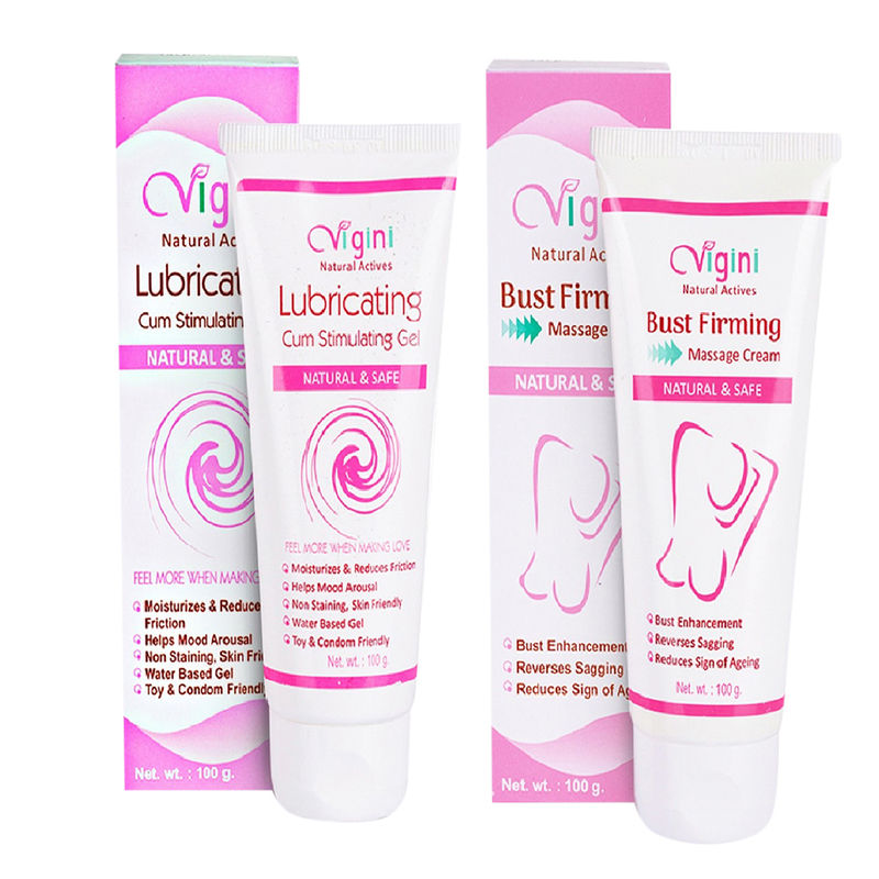 Buy Vigini 100 Natural Actives Lubricating Lubricant Lube Gel+Breast Bust Firming Enlargement