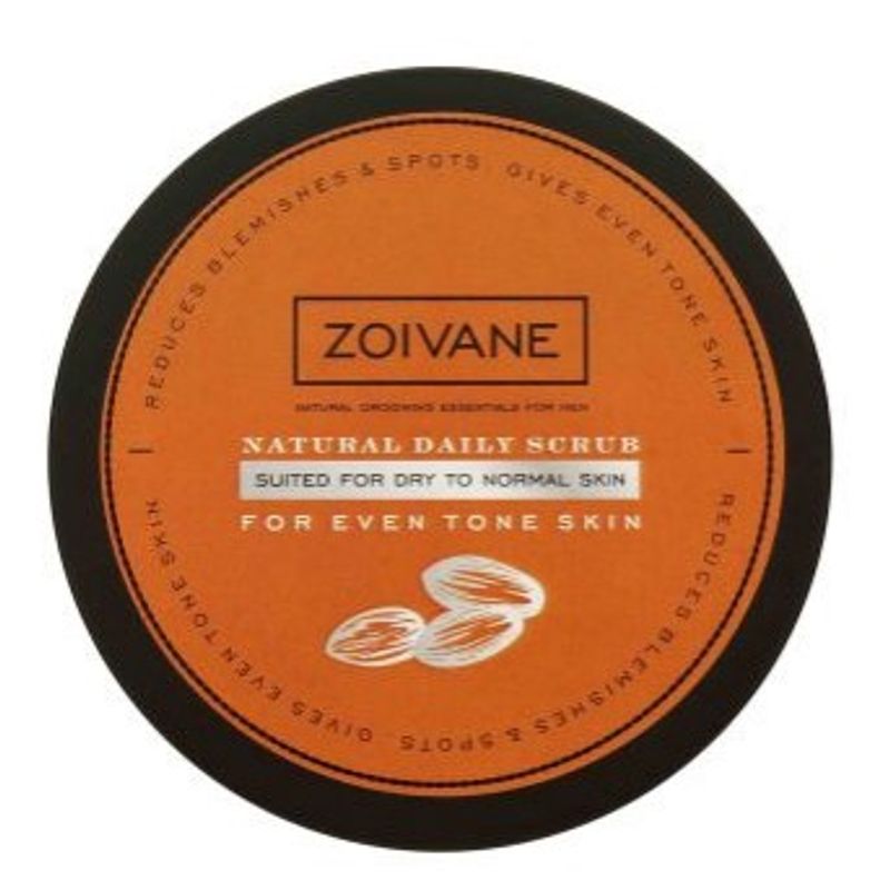 Zoivane Men Natural Daily Scrub For Even Tone Skin (Dry To Normal Skin)