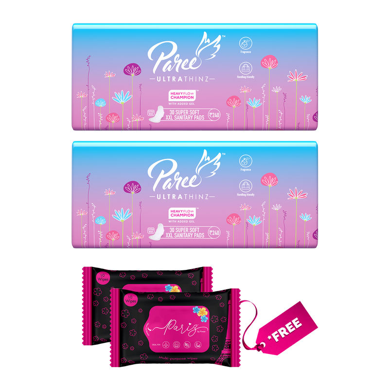 Paree Ultra Thinz XXL Sanitary pads 30 (Pack of 2)