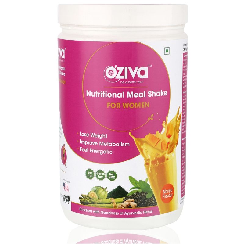 Oziva Nutritional Meal Shake For Women - Mango 34 Servings