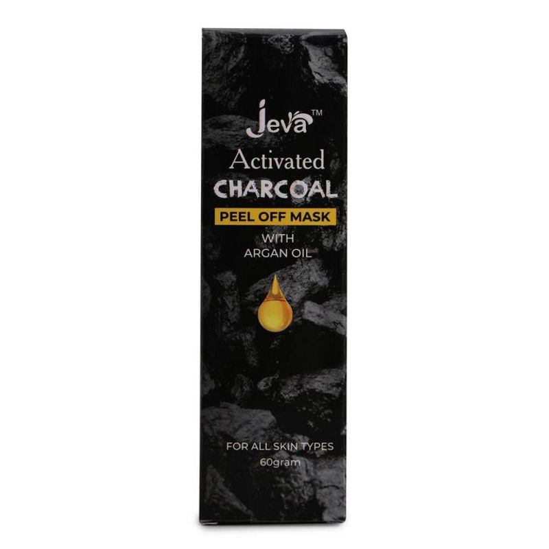 Jeva Activated Charcoal Peel Off Mask With Argan Oil for All Skin Types